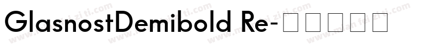 GlasnostDemibold Re字体转换